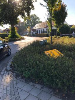 meerdere verkeersborden vernield swolgen