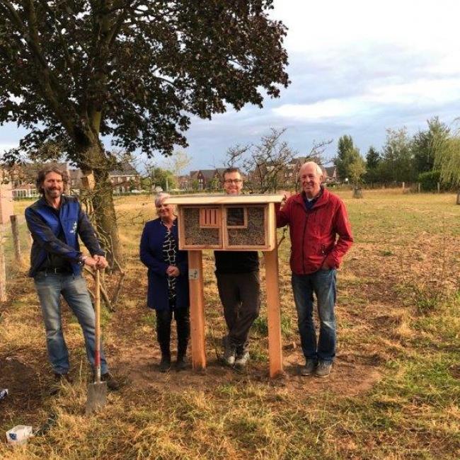 Insectenhotel geplaatst