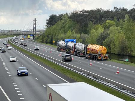 Afrit 12 Grubbenvorst werd tijdelijk afgesloten voor verkeer